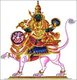 In Hindu mythology, Rahu is a snake that swallows the sun or the moon causing eclipses. He is depicted in art as a dragon with no body riding a chariot drawn by eight black horses. Rahu is one of the navagrahas (nine planets) in Vedic astrology. The Rahu kala (time of day under the influence of Rahu) is considered inauspicious.<br/><br/>

According to legend, during the Samudra manthan, the asura Rahu drank some of the divine nectar. But before the nectar could pass his throat, Mohini (the female avatar of Vishnu) cut off his head. The head, however, remained immortal. It is believed that this immortal head occasionally swallows the sun or the moon, causing eclipses. Then, the sun or moon passes through the opening at the neck, ending the eclipse.<br/><br/>

Astronomically (as per Hindu Astrology), Rahu and Ketu denote the two points of intersection of the paths of the Sun and the Moon as they move around the celestial sphere. Therefore, Rahu and Ketu are respectively called the north and the south lunar nodes. The fact that eclipses occur when Sun and Moon are at one of these points gives rise to the myth of the swallowing of the Sun.<br/><br/>

Rahu is a legendary master of deception who signifies cheaters, pleasure seekers, operators in foreign lands, drug dealers, poison dealers, insincere and immoral acts, etc. It is the significator of an irreligious person, an outcast, harsh speech, logical fallacy, falsehoods, uncleanliness, abdominal ulcers, bones, and transmigration. Rahu is instrumental in strengthening one's power and converting even an enemy into a friend. In Buddhism Rahu is one of the krodhadevatas (terror-inspiring gods).
